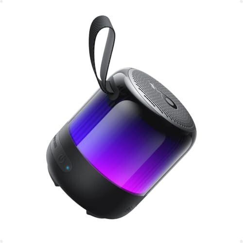 Портативная колонка Soundcore Glow Mini, Bluetooth-колонка с 360° звуком, световым шоу, 12-часовой батареей, настраиваемым эквалайзером и светом, водонепроницаемая и пыленепроницаемая по стандарту IP67, для кемпинга, дома и пляжных вечеринок - 6