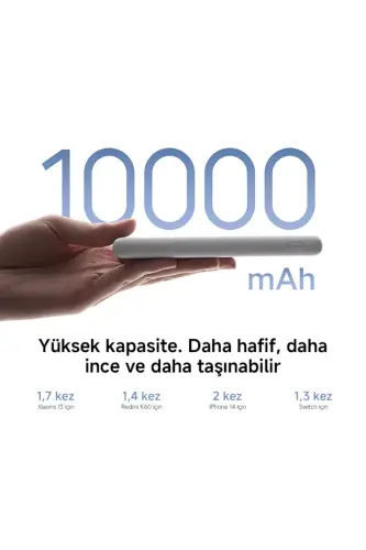 Портативное устройство быстрой зарядки 22,5 Вт Powerbank Usb-c 10000 мАч с зарядкой от Type-c - 3