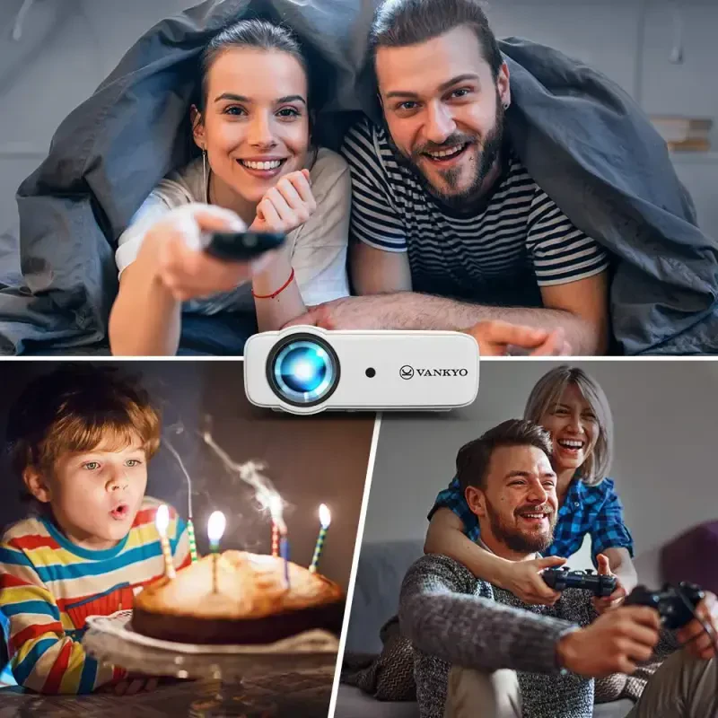 Портативный кинопроектор VANKYO Leisure D30 со встроенным динамиком, 236-дюймовый дисплей - 8