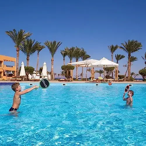 Портативный набор ракеток и прыгающих мячей для детей или взрослых, спортивная игра для начинающих или среднего уровня, игра на свежем воздухе, пляж, бассейн, двор, детская площадка, газон, парк или корт - 5