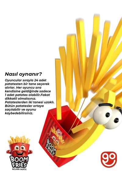 Portlovchi Kartoshka Boom Fries - Qiziqarli Tuzakli Faollik O'yinchog'i - GO TOYS (1)