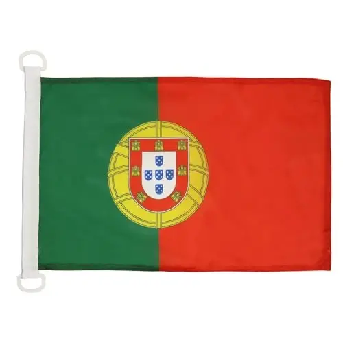 Portugal NAUTICAL Flag 18'' x 12'' - Portuguese flags 30 x 45 cm. - Banner 12x18 in for boat - AZ FLAG - AZ FLAG