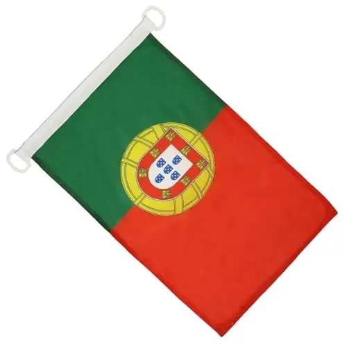 Portugal NAUTICAL Flag 18'' x 12'' - Portuguese flags 30 x 45 cm. - Banner 12x18 in for boat - AZ FLAG - 2