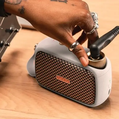 Positive Grid Spark GO 5W Ultra-Portable Smart Guitar Amp, Headphone Amp & Bluetooth Speaker with Smart App for Electric Guitar, Acoustic or Bass – Pearl - 4