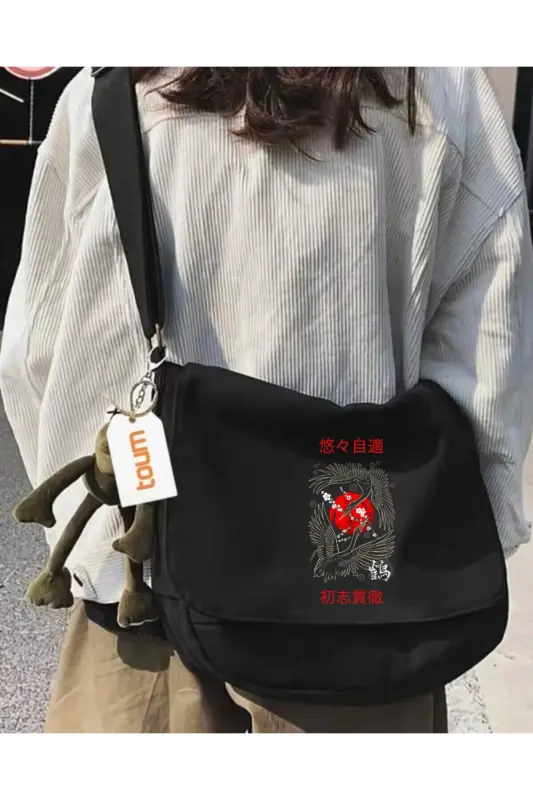 Postacı Çanta Unisex Sokak Tarzı-Design1 - TOUM