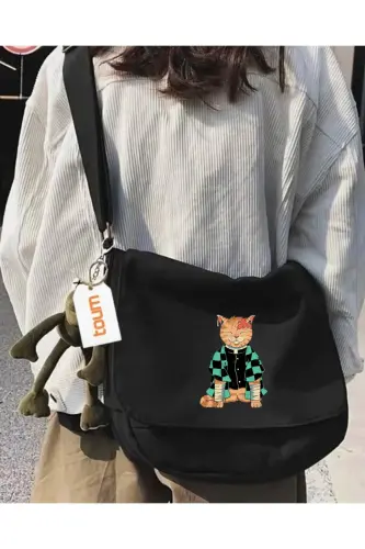 Postacı Çanta Unisex Sokak Tarzı-Design3 - 1