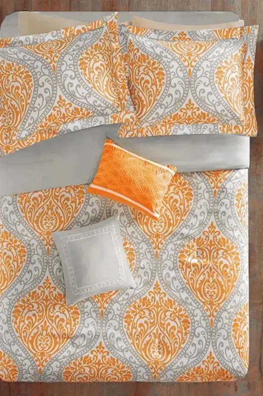 Постельное белье на резинке Двуспальный OTTOMAN Orange-ottoman orange - İQON