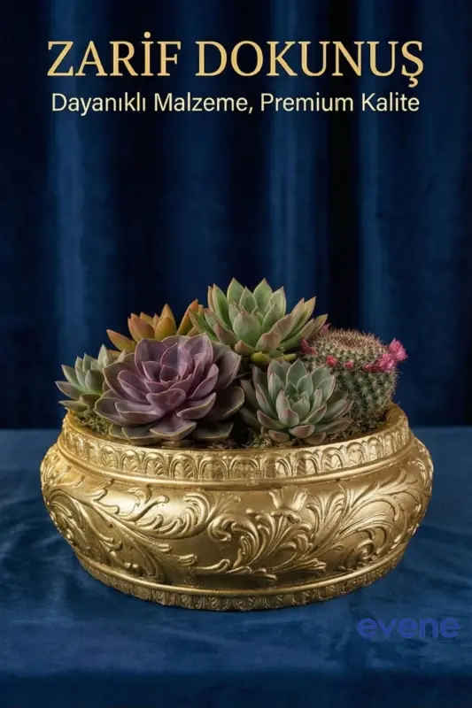 Pot Big Pot Flower Pot Large Size Pot Living Room Pot Model 5 Gold Pot-Gold - 4