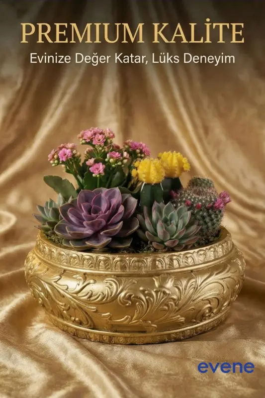 Pot Big Pot Flower Pot Large Size Pot Living Room Pot Model 5 Gold Pot-Gold - 6