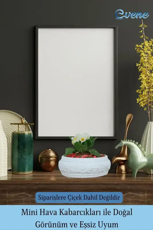 Pot Large Pot Flower Pot Large Size Pot Living Room Pot Model 5 White Pot-White - 6