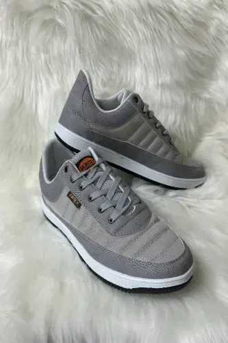 Повседневные мужские кроссовки Ice Grey на шнуровке, удобные сетчатые дышащие кроссовки для ходьбы и спорта-ICE - 5