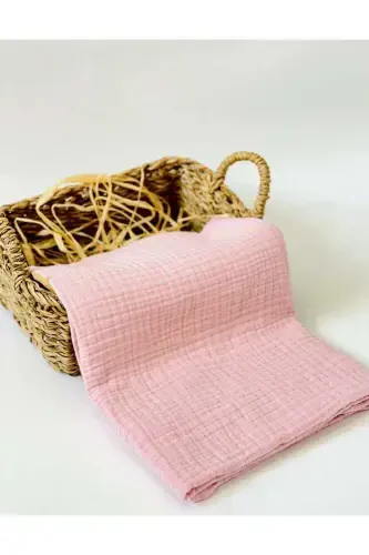 Powder 4 Layer Multi-Purpose Muslin Swaddle Blanket-Powder - 3