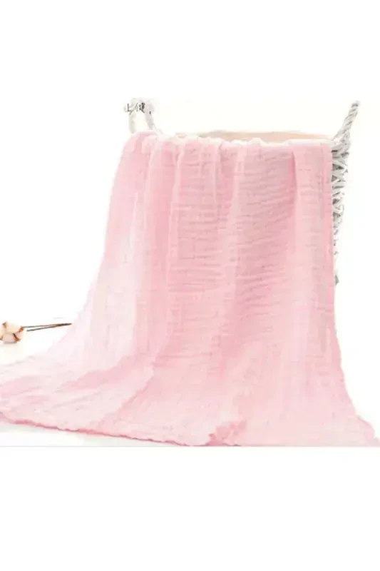 Powder 4 Layer Multi-Purpose Muslin Swaddle Blanket-Powder - 5