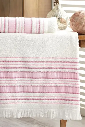 Powder Bath Towel Set 70x140 50x90-Powder - 10