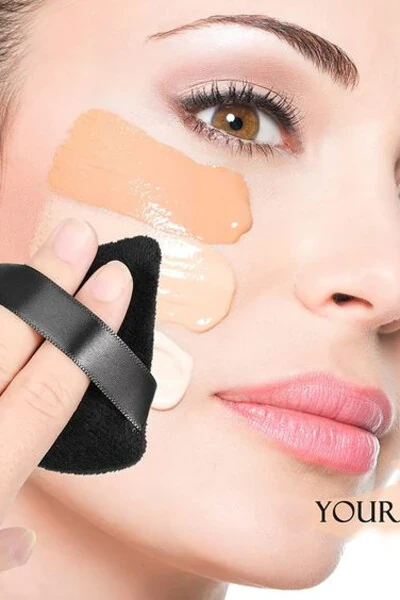 Powder Foundation BB Cream Washable Black Application Puff Sponge - H&E LUXURY DESIGN (1)