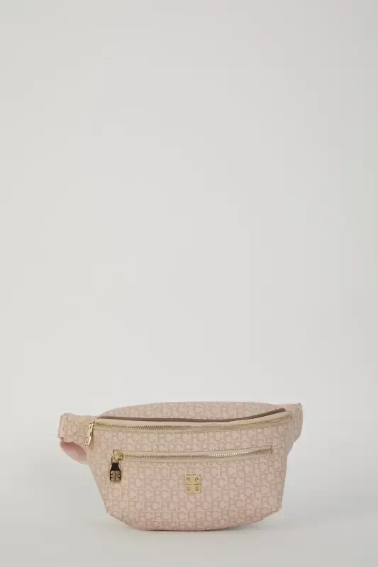 Powder Small Alphabet Women's Belt Bag 05PO22Y1542-Small Alphabet Powder - 2