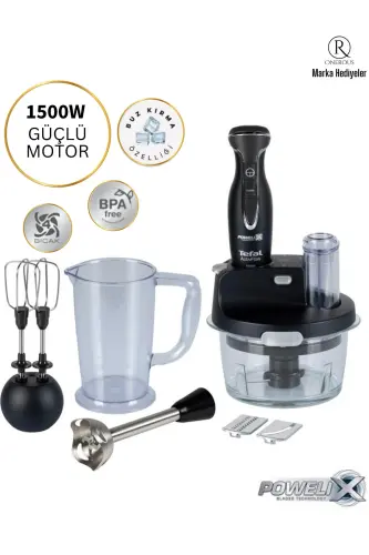 Powelix Activflow Expert Blender 1500 W Glass Jar, Ice Crushing, High Performance-Black - 1