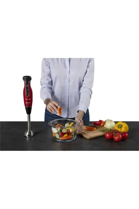 Powelix oshxona kombayni blenderi 1500 W shisha idishli, muz maydalash, yuqori unumdorlik-qizil - 7