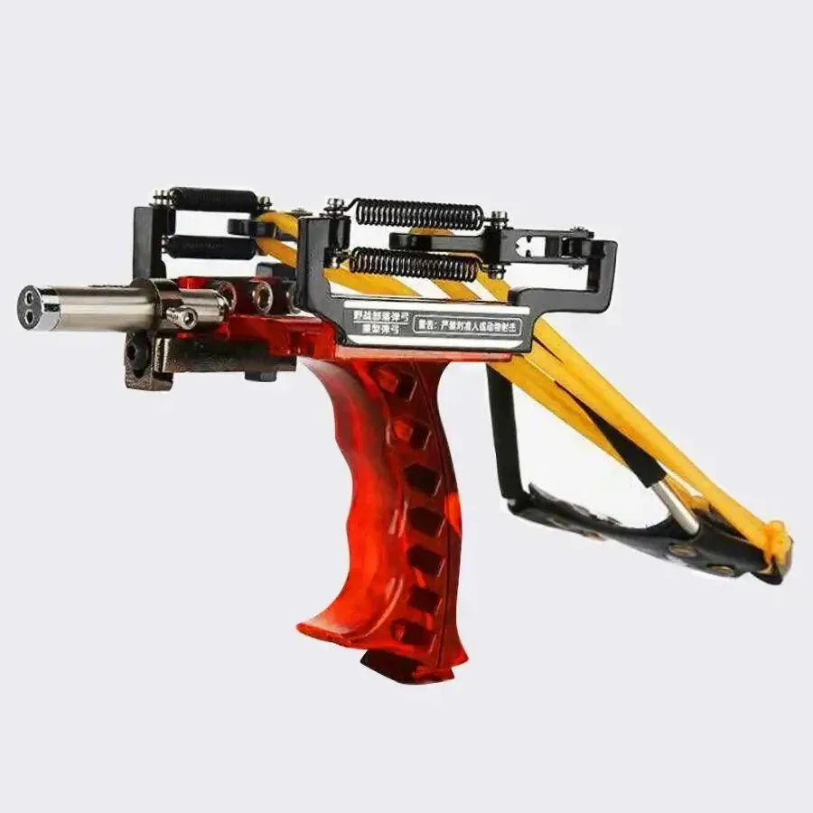 Powerful Laser Spring Metal Slingshot with Magnetic Wrist Support Rubber Band Outdoor Hunting and Fish Shooting Sports Catapult - 4