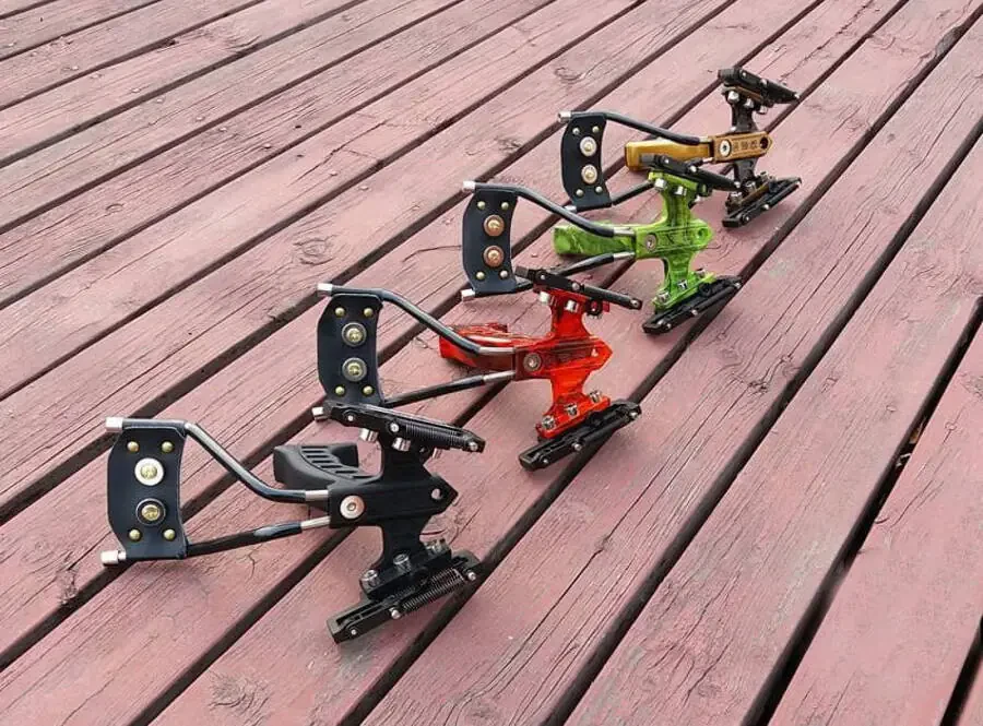 Powerful Laser Spring Metal Slingshot with Magnetic Wrist Support Rubber Band Outdoor Hunting and Fish Shooting Sports Catapult - 17