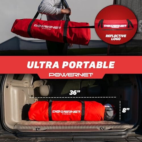 PowerNet 4 Way Soccer Net, Portable Indoor & Outdoor Soccer Training, Game and Training Equipment for Adults and Kids, Ideal for Backyard, Park or Beach, 2 Sizes - PowerNet (1)