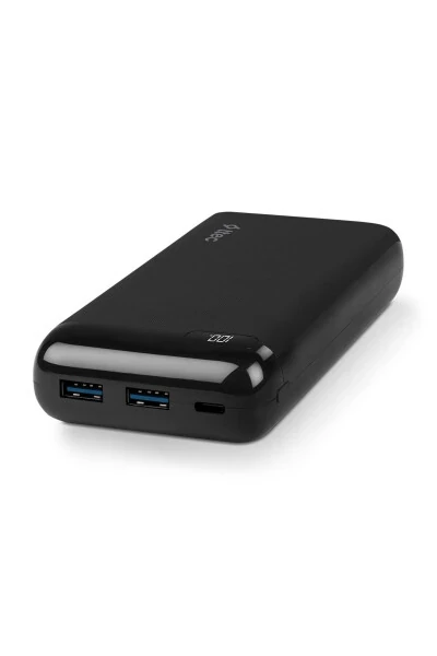 PowerSlim LCD 20.000 mAh Portable Charger / Powerbank USB-C Input/Output - 3