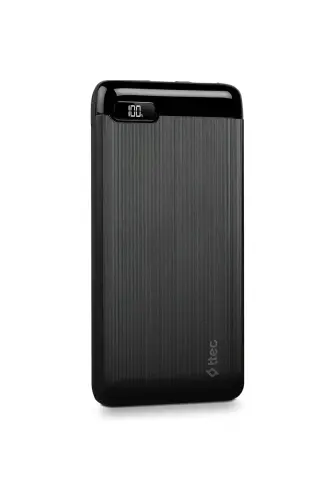 Powerslim Lcd 20.000 Mah 2x Usb 1x Tpe-c Taşınabilir Şarj Aleti / 20000 Powerbank Usb-c - SİYAH - TTEC (1)