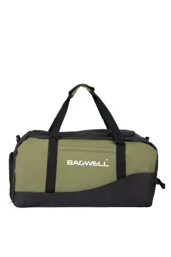 Poyabzal bo'limli sport sayohat va fitnes sumkasi-Xaki - BAGWELL (1)