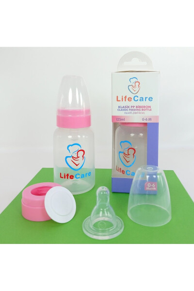 PP Baby Bottle 125ml Pink - LIFE CARE