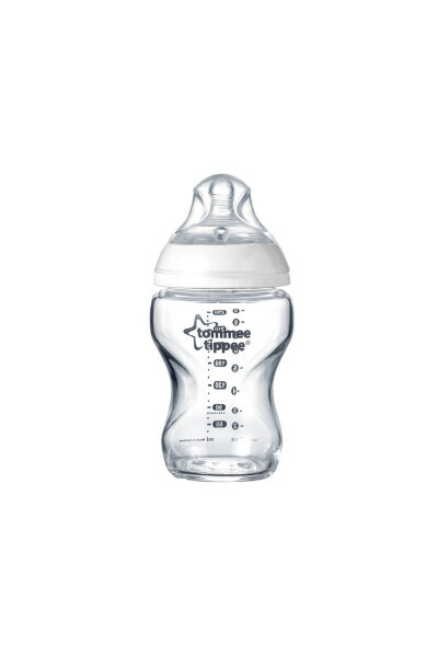 Pp Closer To Nature Glass Baby Bottle, 250 ml X 1 - TOMMEE TIPPEE