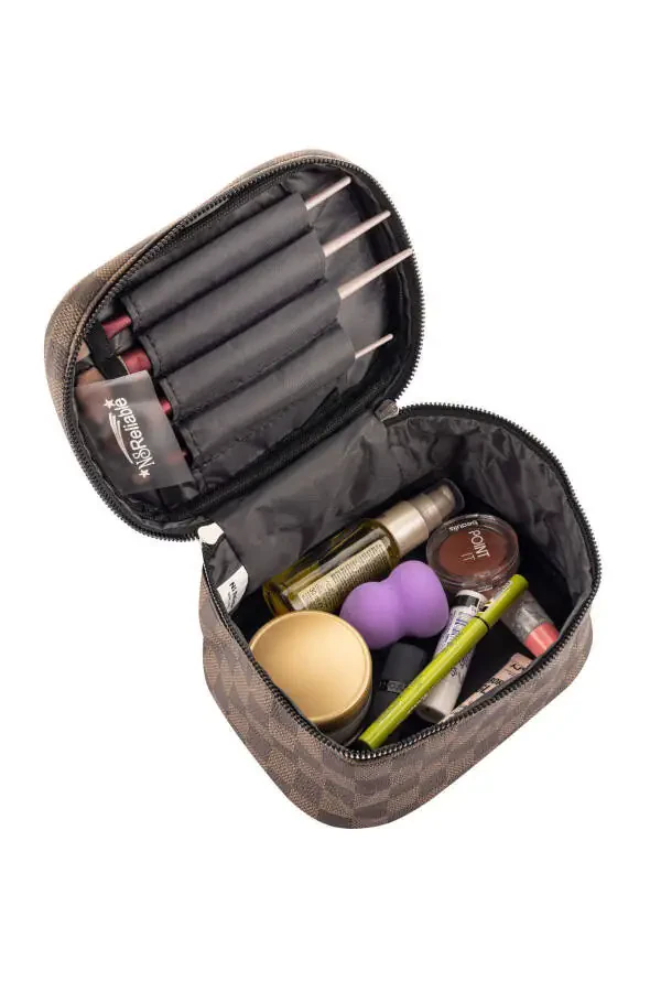 Practical 2-Piece Makeup Organizer Stylish Travel Makeup Bag Set Multifunctional Cosmetic Bag - 2