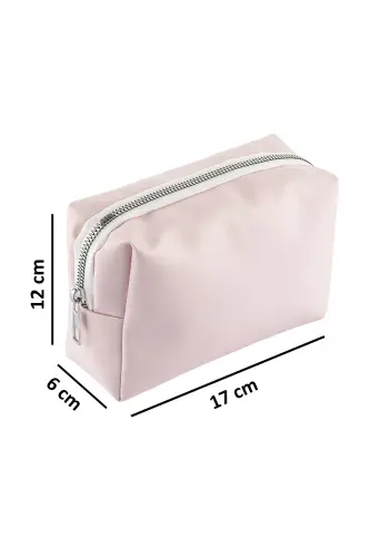 Practical 2-piece Makeup Organizer Stylish Travel Makeup Bag Set Multifunctional Cosmetic Bag-PINK - 5