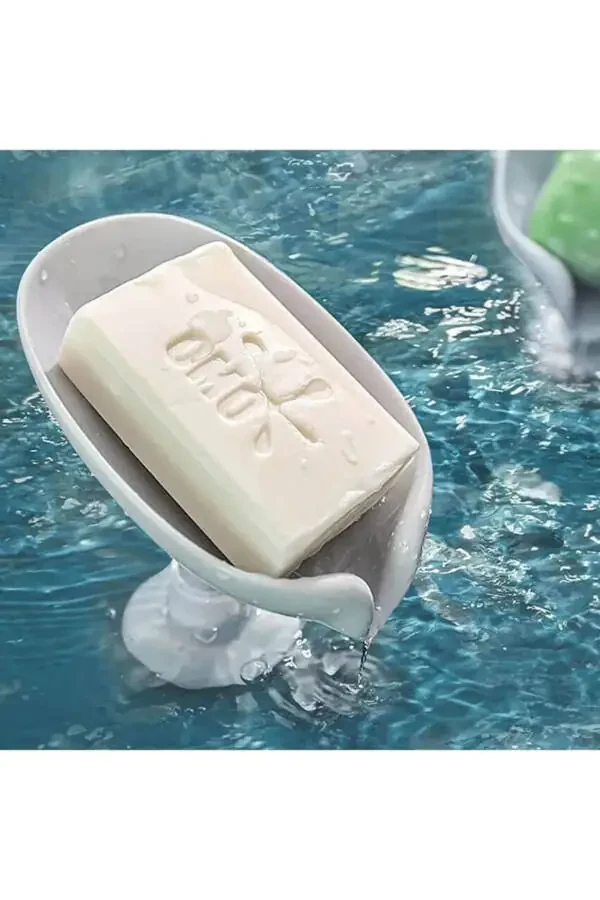 Practical Suction Cup Drain Soap Dish | Suction Cup Waterproof Solid Soap Dish - 1 Piece - 3