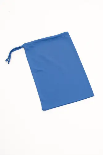 Pratik Tek Parça Kaymaz Başörtülü Kolay Giyilebilen Namaz Elbisesi-Çantalı Esnek Kumaş -Mavi-00404 Mavi - 6