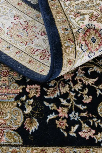 Prayer 01 Lacivert Hediyelik Halı Seccade Kalın Namaz Halısı Çeyizlik Gelin Damat Çift Bohça Seccade - Lacivert - 7