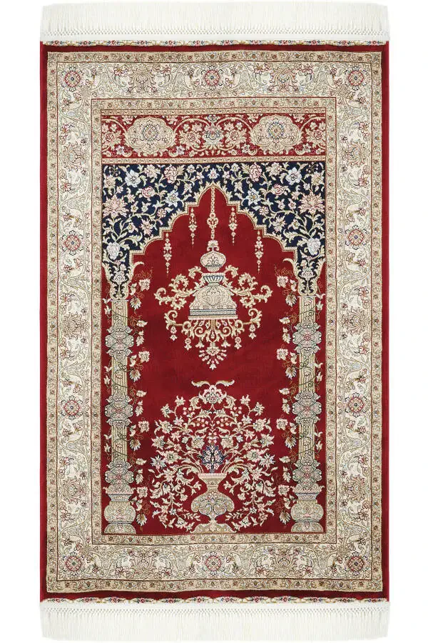 Prayer 01 Red Gift Carpet Prayer Rug Thick Nam - 1
