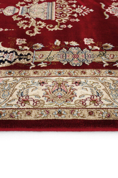 Prayer 01 Red Souvenir Carpet Sajjadah Thick Prayer Mat Trousseau Bride Groom Double Bohça Sajjadah - 6