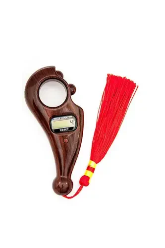 Prayer Beads - Beaded Prayer Beads TespiModazoneatik - Custom Designed Dhikr Counter (Claret Wood) - DIJITAL (1)