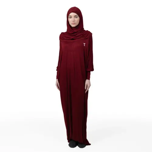 Prayer dress - BURGUNDY - 3