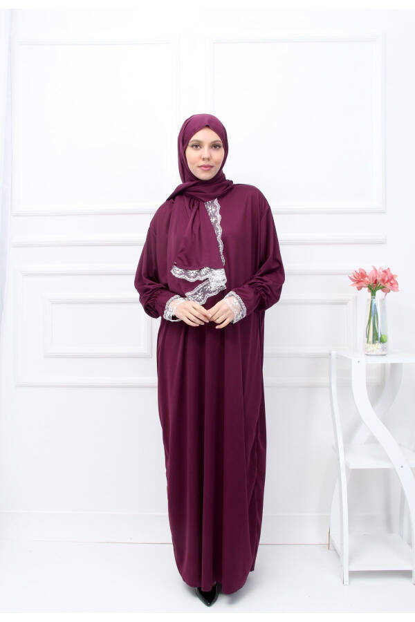 Prayer Dress for Women with Integrated Hijab - 1