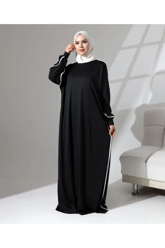 Prayer Dress with Cuffs and Braid - BEREL MODA