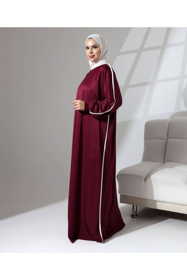 Prayer Dress with Cuffs and Piping Detail - 3