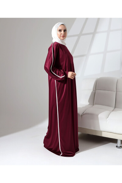 Prayer Dress with Cuffs and Piping Detail - 5