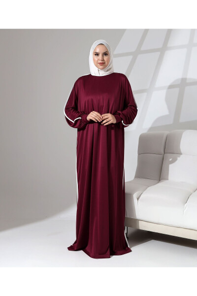 Prayer Dress with Cuffs and Piping Detail - 6