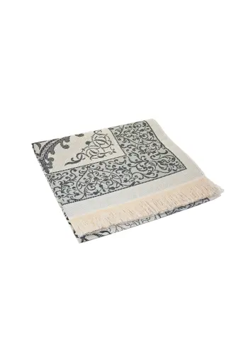 Prayer Rug and Pearl Rosary Special Cylinder Box Set Black Color-Multi Color - 4