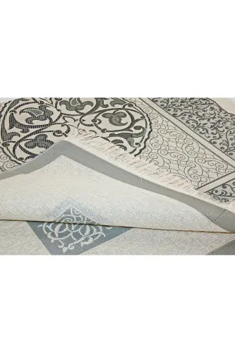 Prayer Rug and Pearl Rosary Special Cylinder Box Set Black Color-Multi Color - 6