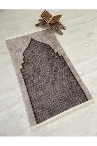 Prayer Rug Fringed (Latex Base) 75x125 Size-Beige - BRILLANT (1)