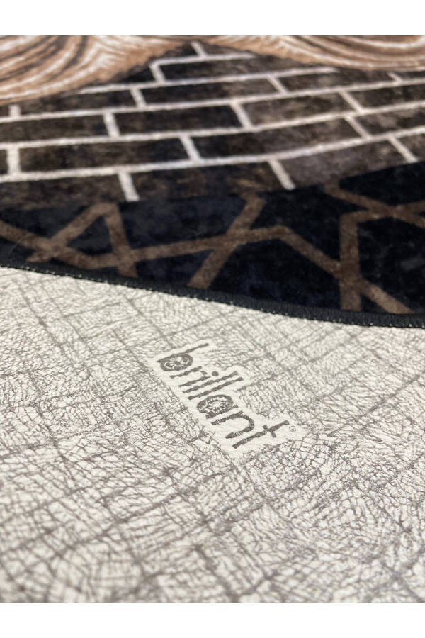 Prayer Rug Fringed (Latex Base) 75x125 Size - Black - 3