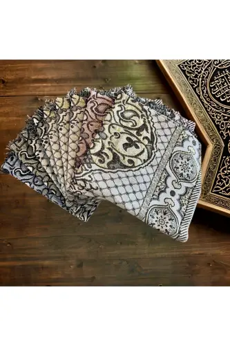 Prayer Rug - Hajj and Umrah Souvenir - Green - 4