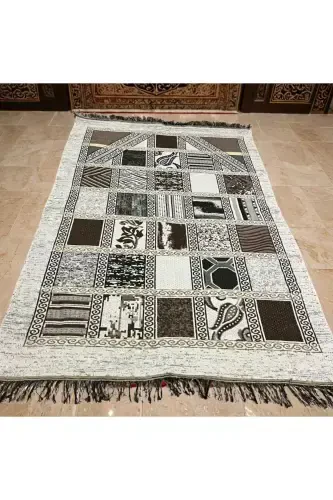 Prayer Rug - Hajj and Umrah Souvenir - School Supplies - Wholesale - Retail - Black - GENEL MARKALAR (1)